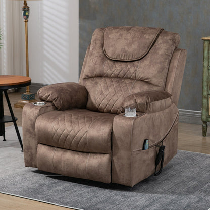 Chaise inclinable à levage électrique améliorée, modèle phare, à double moteur, avec contrôle indépendant, surdimensionnée, inclinable à 180° et à dossier plat.