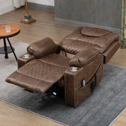 Chaise inclinable à levage électrique améliorée, modèle phare, à double moteur, avec contrôle indépendant, surdimensionnée, inclinable à 180° et à dossier plat.