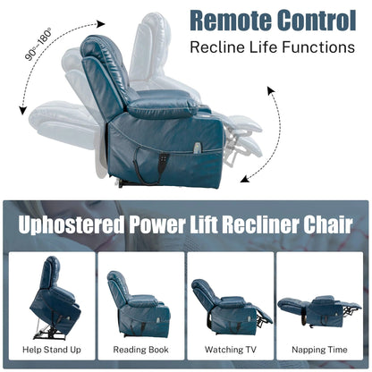 Chaise inclinable à levage électrique améliorée, modèle phare, à double moteur, avec contrôle indépendant, surdimensionnée, inclinable à 180° et à dossier plat.