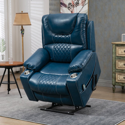 Chaise inclinable à levage électrique améliorée, modèle phare, à double moteur, avec contrôle indépendant, surdimensionnée, inclinable à 180° et à dossier plat.