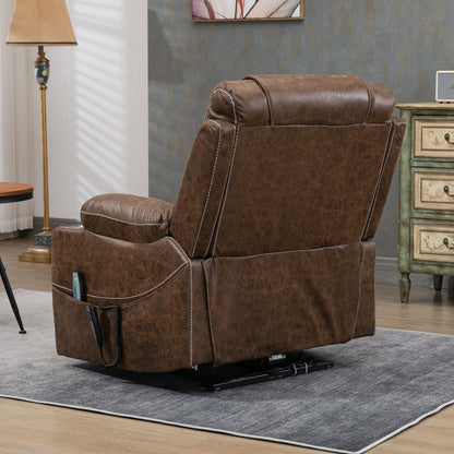 Chaise inclinable à levage électrique améliorée, modèle phare, à double moteur, avec contrôle indépendant, surdimensionnée, inclinable à 180° et à dossier plat.