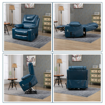 Chaise inclinable à levage électrique améliorée, modèle phare, à double moteur, avec contrôle indépendant, surdimensionnée, inclinable à 180° et à dossier plat.
