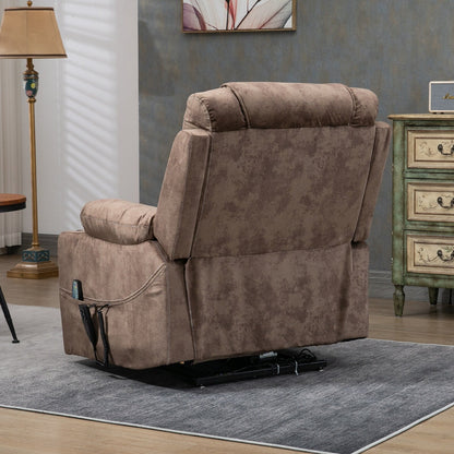 Chaise inclinable à levage électrique améliorée, modèle phare, à double moteur, avec contrôle indépendant, surdimensionnée, inclinable à 180° et à dossier plat.