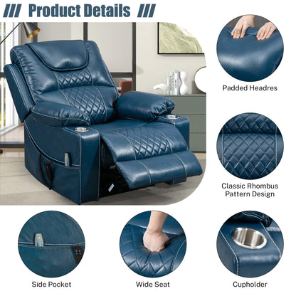 Chaise inclinable à levage électrique améliorée, modèle phare, à double moteur, avec contrôle indépendant, surdimensionnée, inclinable à 180° et à dossier plat.
