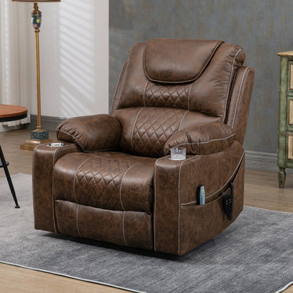 Chaise inclinable à levage électrique améliorée, modèle phare, à double moteur, avec contrôle indépendant, surdimensionnée, inclinable à 180° et à dossier plat.