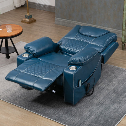 Chaise inclinable à levage électrique améliorée, modèle phare, à double moteur, avec contrôle indépendant, surdimensionnée, inclinable à 180° et à dossier plat.