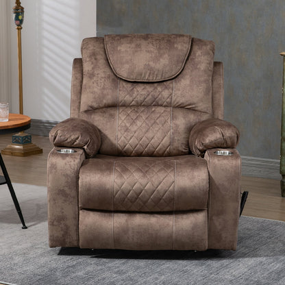 Chaise inclinable à levage électrique améliorée, modèle phare, à double moteur, avec contrôle indépendant, surdimensionnée, inclinable à 180° et à dossier plat.