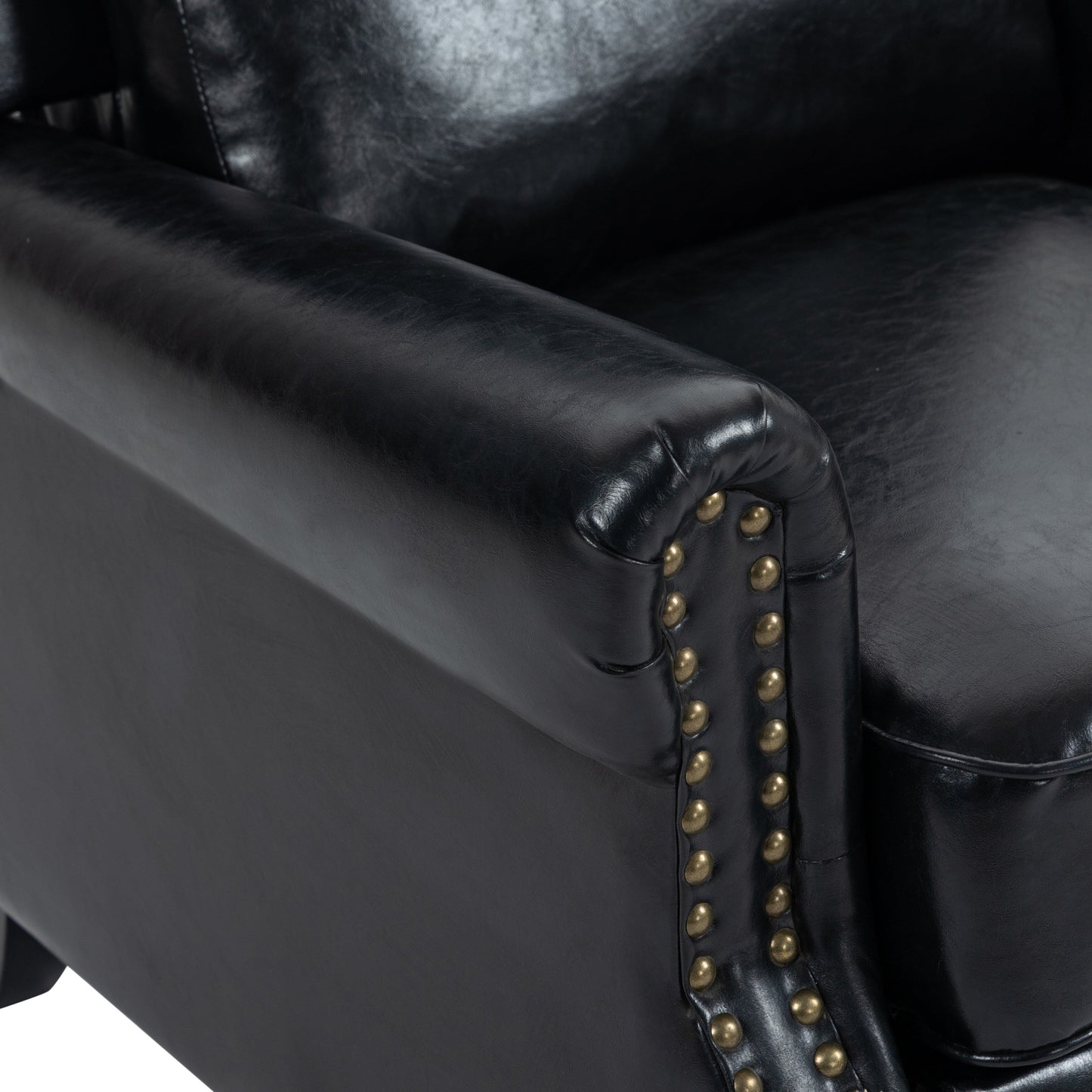 Fauteuils inclinables à commande manuelle avec garniture à clous cloutés