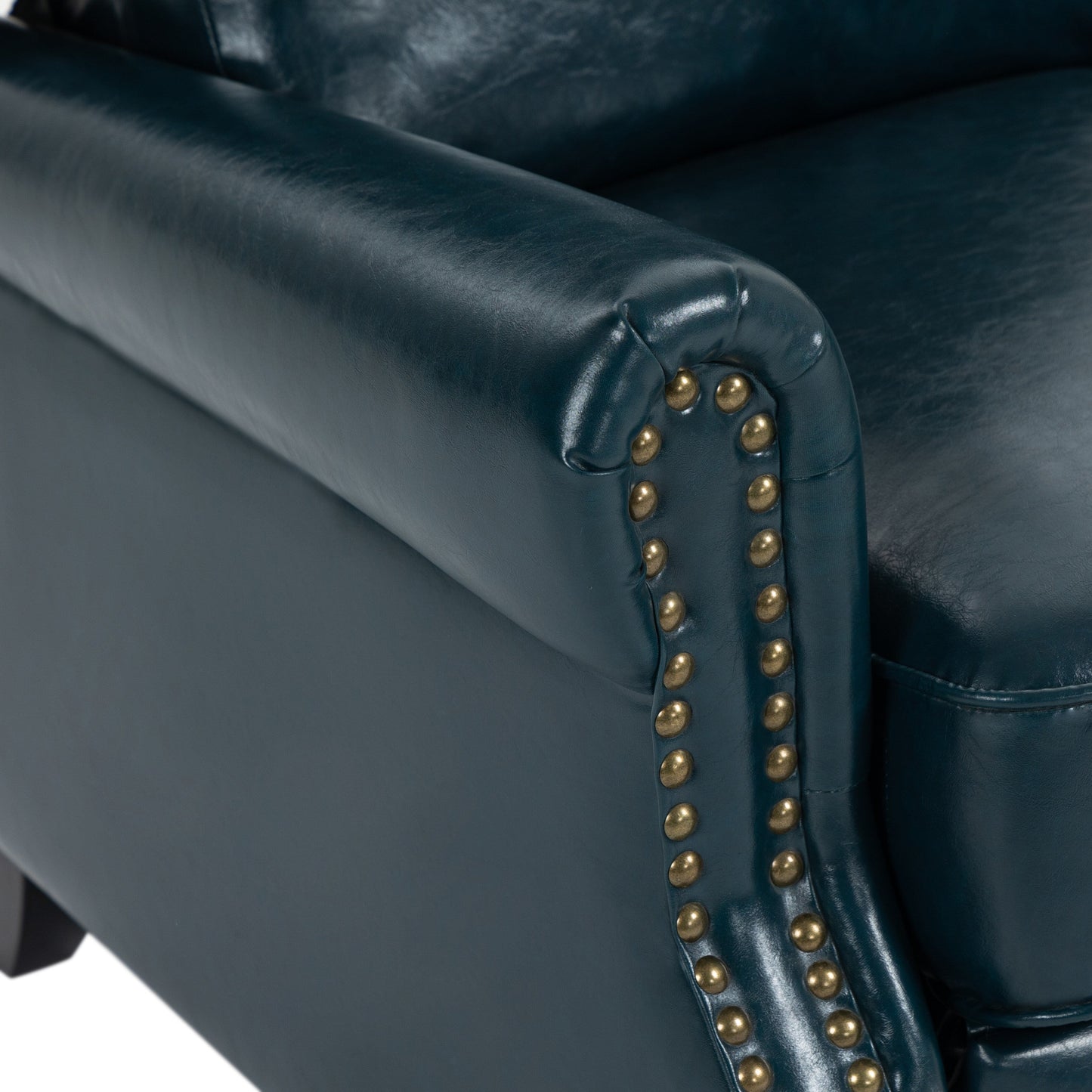 Fauteuils inclinables à commande manuelle avec garniture à clous cloutés