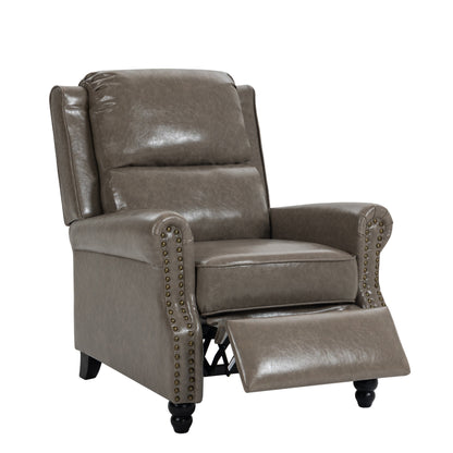 Fauteuils inclinables à commande manuelle avec garniture à clous cloutés