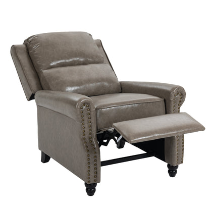 Fauteuils inclinables à commande manuelle avec garniture à clous cloutés
