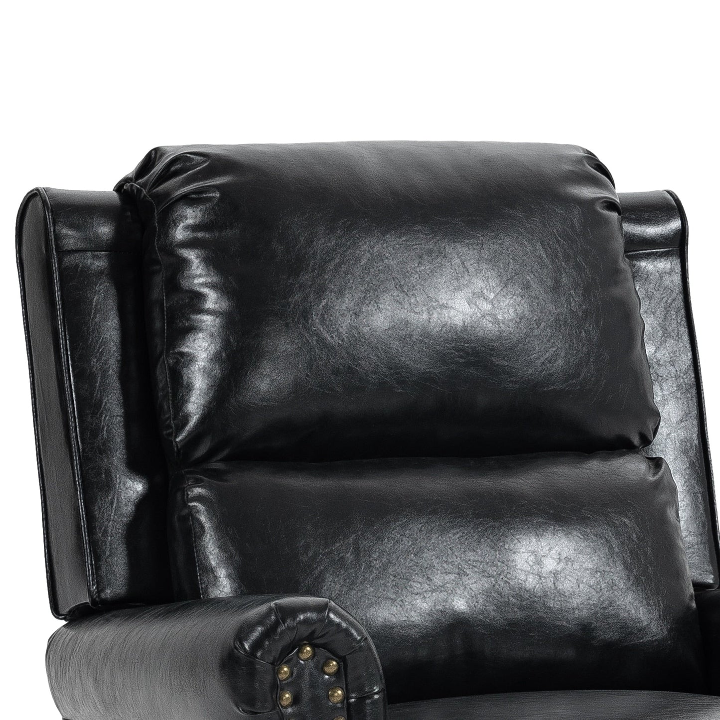 Fauteuils inclinables à commande manuelle avec garniture à clous cloutés