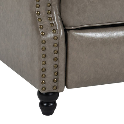 Fauteuils inclinables à commande manuelle avec garniture à clous cloutés