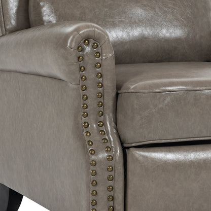 Fauteuils inclinables à commande manuelle avec garniture à clous cloutés