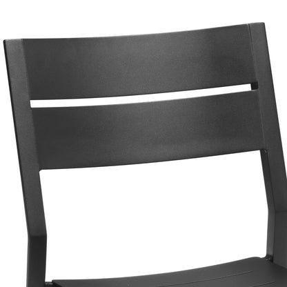 Ensemble de repas d'extérieur en aluminium Pellebant, 5/7/9 pièces, table extensible et chaises empilables