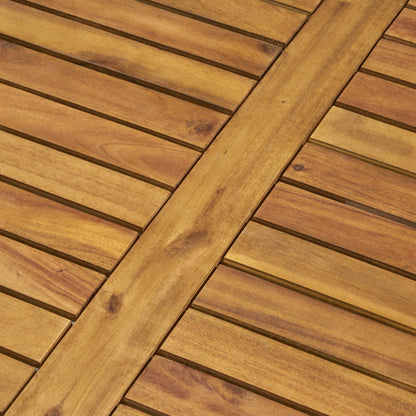 Ensemble de salon d'extérieur 7 pièces en bois d'acacia Perla de Christopher Knight Home