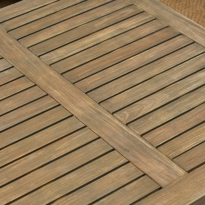 Ensemble de salon d'extérieur 7 pièces en bois d'acacia Perla de Christopher Knight Home