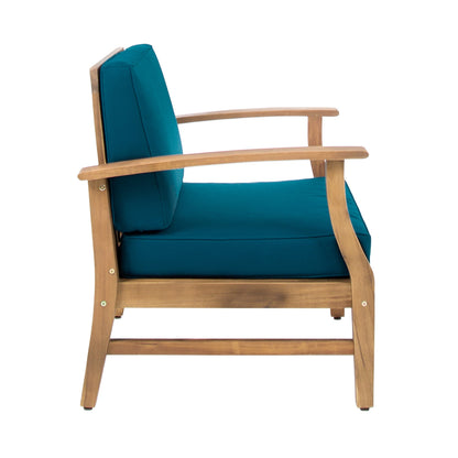 Ensemble de salon d'extérieur 7 pièces en bois d'acacia Perla de Christopher Knight Home