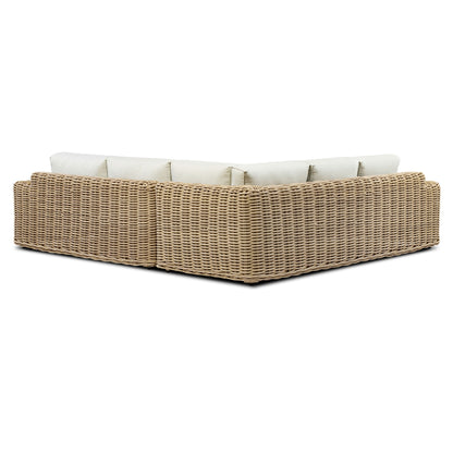 Ensemble d'assises d'angle d'extérieur/de terrasse Poly &amp; Bark Puglia avec table basse