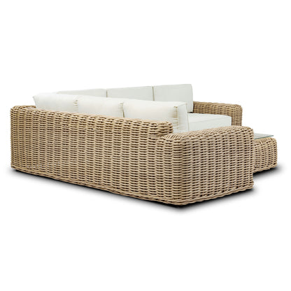 Ensemble d'assises d'angle d'extérieur/de terrasse Poly &amp; Bark Puglia avec table basse