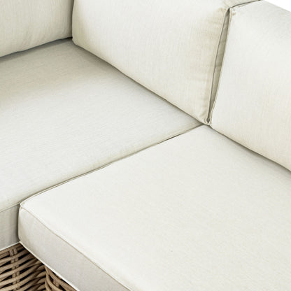 Ensemble d'assises d'angle d'extérieur/de terrasse Poly &amp; Bark Puglia avec table basse