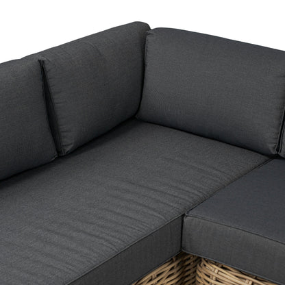 Ensemble d'assises d'angle d'extérieur/de terrasse Poly &amp; Bark Puglia avec table basse