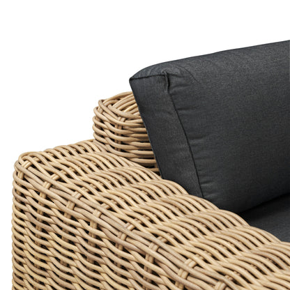 Ensemble d'assises d'angle d'extérieur/de terrasse Poly &amp; Bark Puglia avec table basse