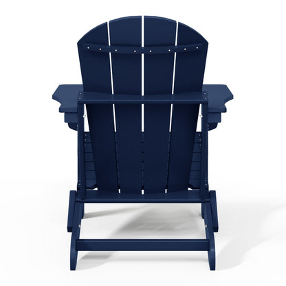 Polytrends Laguna Weather Resistant Outdoor Patio Folding Adirondack Chairs (Set of 4)
