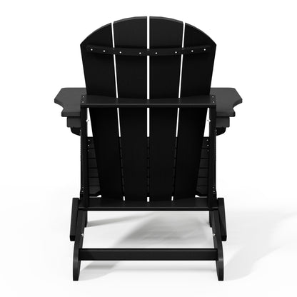 Polytrends Laguna Weather Resistant Outdoor Patio Folding Adirondack Chairs (Set of 4)
