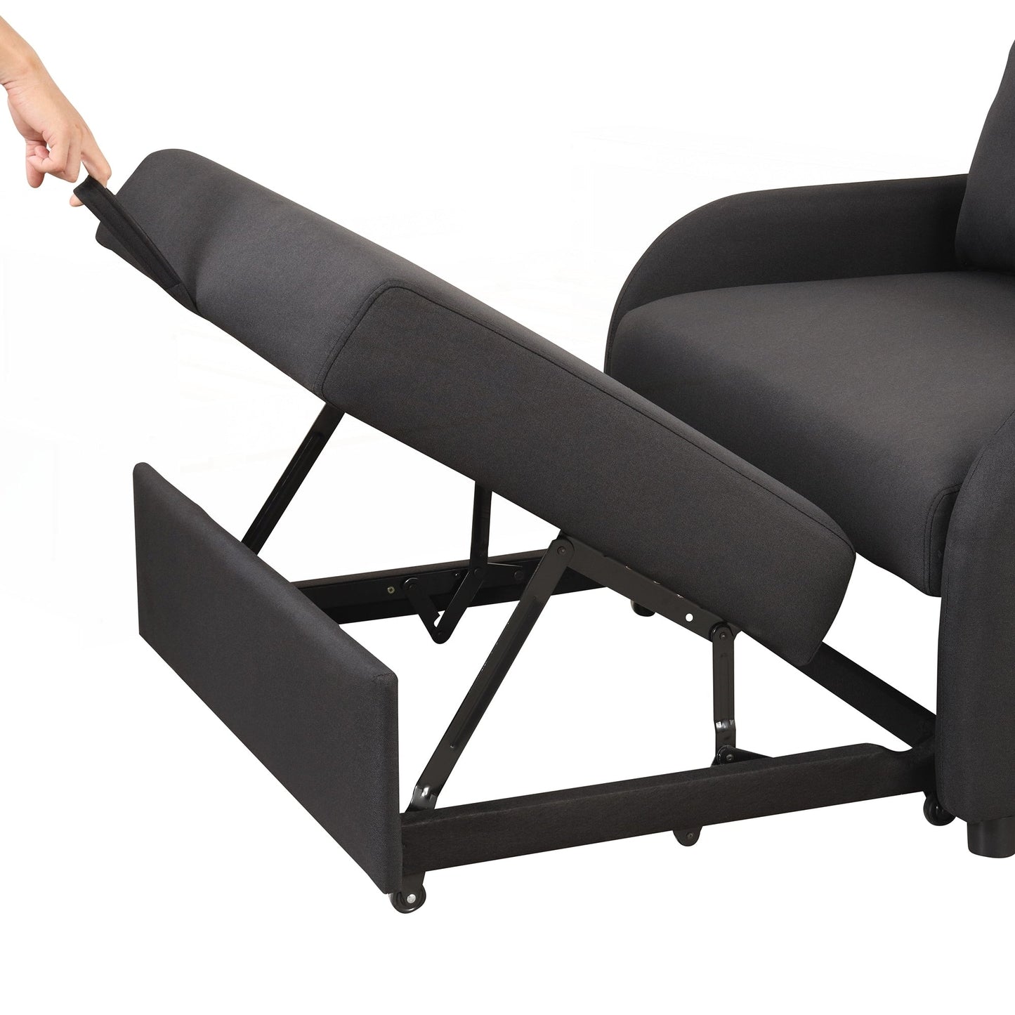 Canapé-lit escamotable 3 en 1 avec 2 tables d'appoint