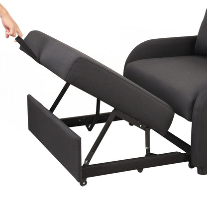 Canapé-lit escamotable 3 en 1 avec 2 tables d'appoint