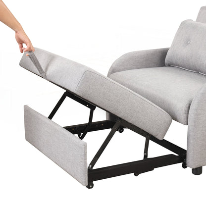 Canapé-lit escamotable 3 en 1 avec 2 tables d'appoint