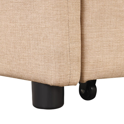Canapé-lit escamotable 3 en 1 avec 2 tables d'appoint