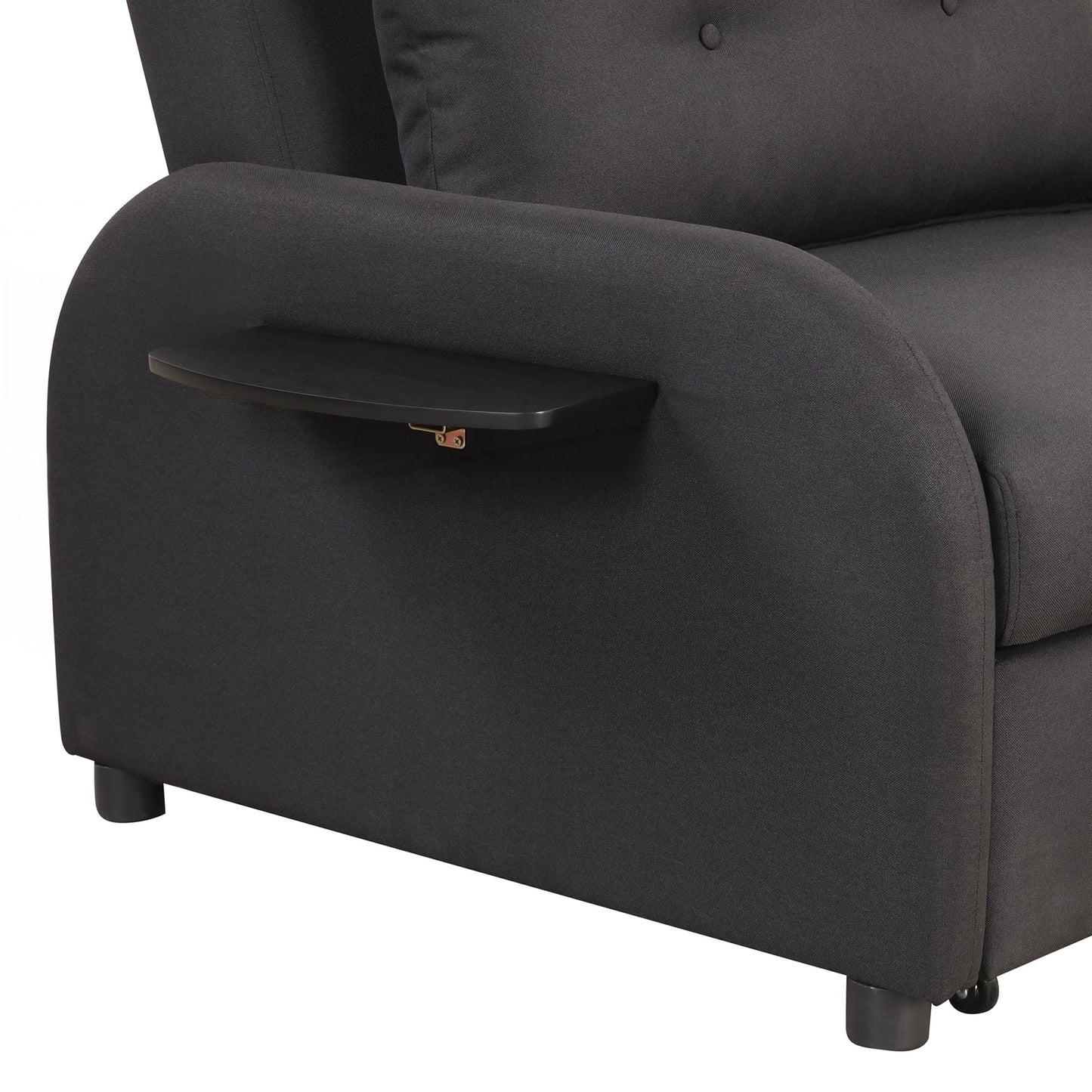 Canapé-lit escamotable 3 en 1 avec 2 tables d'appoint