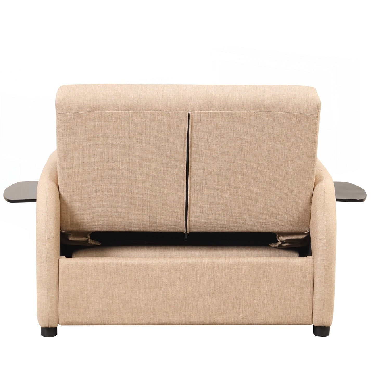 Canapé-lit escamotable 3 en 1 avec 2 tables d'appoint