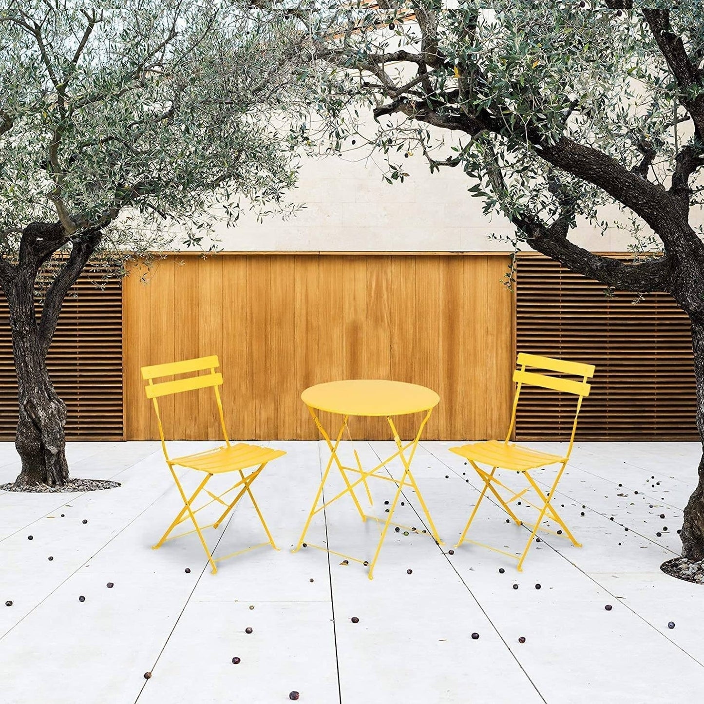 Table ronde pour 2 personnes - Ensemble bistrot de 23,6 pouces de long