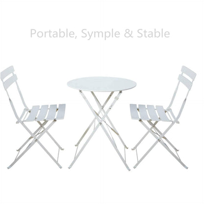 Table ronde pour 2 personnes - Ensemble bistrot de 23,6 pouces de long