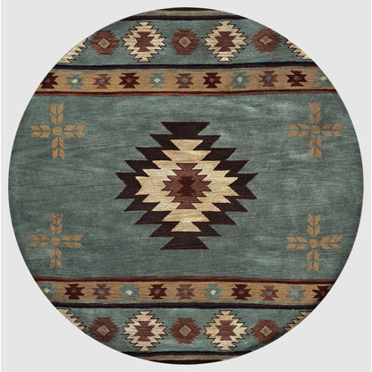 Tapis en laine à poils courts, style sud-ouest, Ryder d'Alora Decor