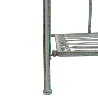 SAFAVIEH Bryn Victorian Wrought Iron 4-Tier Outdoor Bakers Rack - 25 In. W x 15 In. D x 63 In. H - 25W x 15D x 63H