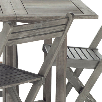 SAFAVIEH Ensemble de table de jardin Brandy 5 pièces pour extérieur - 43L x 35P x 29H (en pouces)