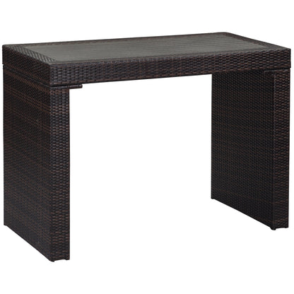 Ensemble de bar pour extérieur Euda de SAFAVIEH (7 pièces) - 74L x 150P x 107H (cm)
