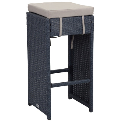 Ensemble de bar pour extérieur Euda de SAFAVIEH (7 pièces) - 74L x 150P x 107H (cm)