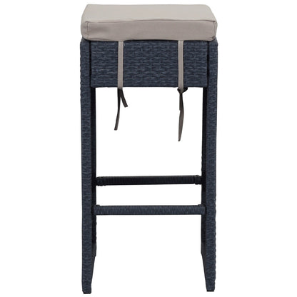 Ensemble de bar pour extérieur Euda de SAFAVIEH (7 pièces) - 74L x 150P x 107H (cm)