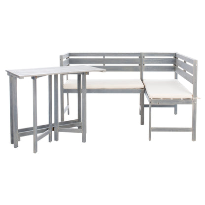 Ensemble de salon d'extérieur d'angle pour balcon Kenna 3 pièces de SAFAVIEH - 39L x 19P x 33H (mesures en pouces)