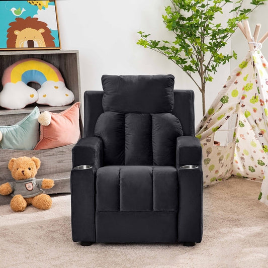 Magic Seats pour super-héros et princesses, siège reclinable super luxueux pour enfants avec repose-pieds, repose-tête et 2 porte-gobelets.