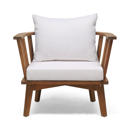 Fauteuils de jardin Sedona en bois d'acacia avec coussins (lot de 2) de Christopher Knight Home