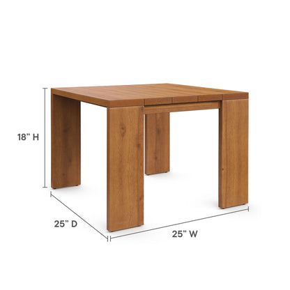 Ensemble de meubles de patio d'extérieur Tahoe en bois d'acacia, 5 pièces