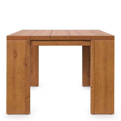 Ensemble de meubles de patio d'extérieur Tahoe en bois d'acacia, 5 pièces