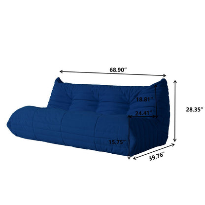 Ensembles de canapé pouf en velours Teddy