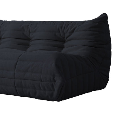 Ensembles de canapé pouf en velours Teddy